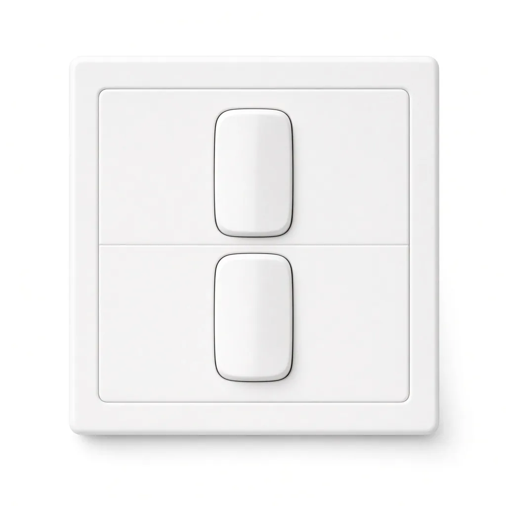 2-Gang 1-Way Light Switch